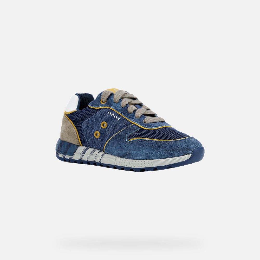 Geox Sneakers Blue Alben - Geox Boys Shoes - KRCANH570